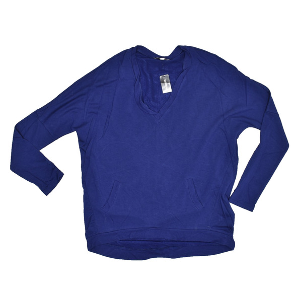 NEW Express One Eleven Blue V-Neck Tunic Sweater Women's Regular Size S - Picture 1 of 8